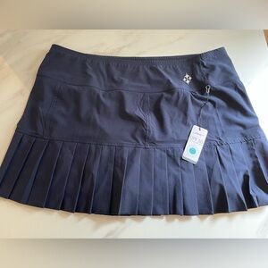 Jofit Navy Knife Pleat Short Pull On Skort, new with tags (NWT), Size XXL